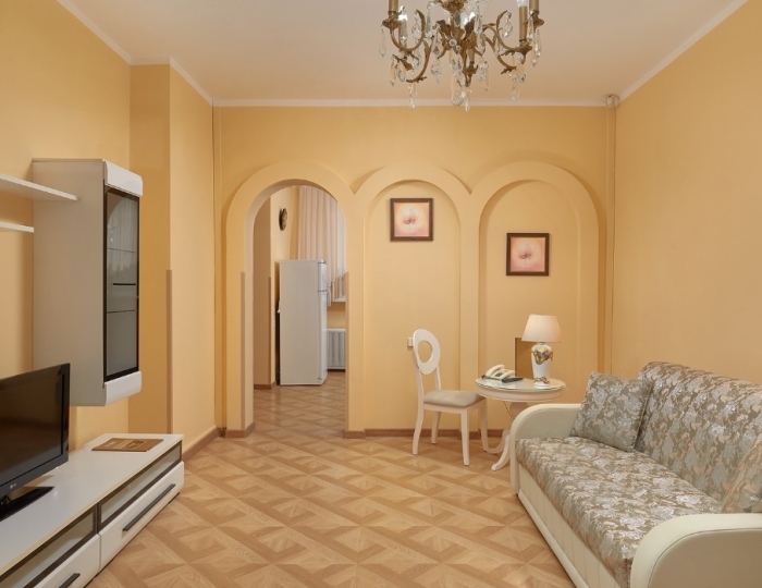 2-местное 2-комн. люкс (угловой, 5-9 эт.), корп. 2 - Санаторий «им. М.В. Фрунзе» Сочи